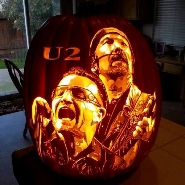 Тыквы для Хэллоуина - Группа U2
