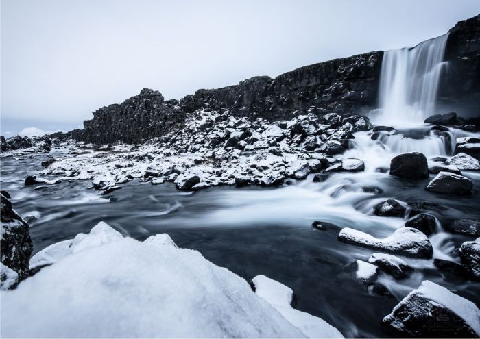 Эхсараурфосс водопад в Исландии