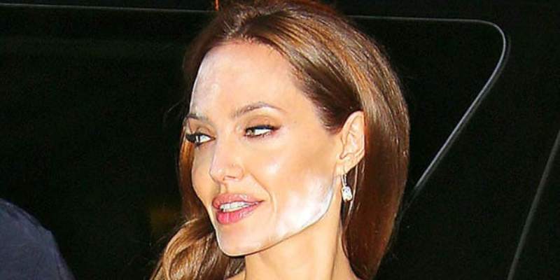 У Анджелины Джоли проблемы с макияжем