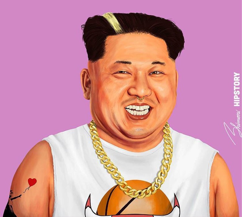Карикатура на Ким Чен Ын